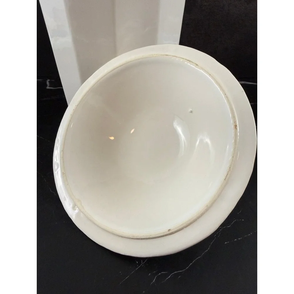VTG Pfaltzgraff Heritage White 7in Canister with Lid READ
